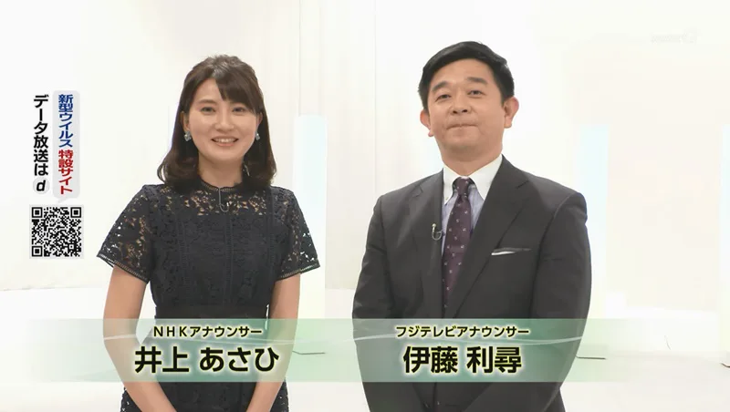 画像 Nhkとフジテレビの共同番組で井上あさひアナが伊藤利尋アナと共演 女性アナウンサー大図鑑