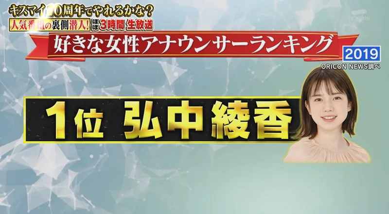 画像 キスマイ10周年でやれるかな 弘中綾香アナに密着 女性アナウンサー大図鑑