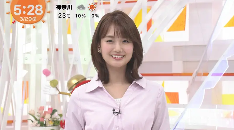 画像 井上清華アナ めざましテレビメインmc初日 スマイルチャージ 女性アナウンサー大図鑑