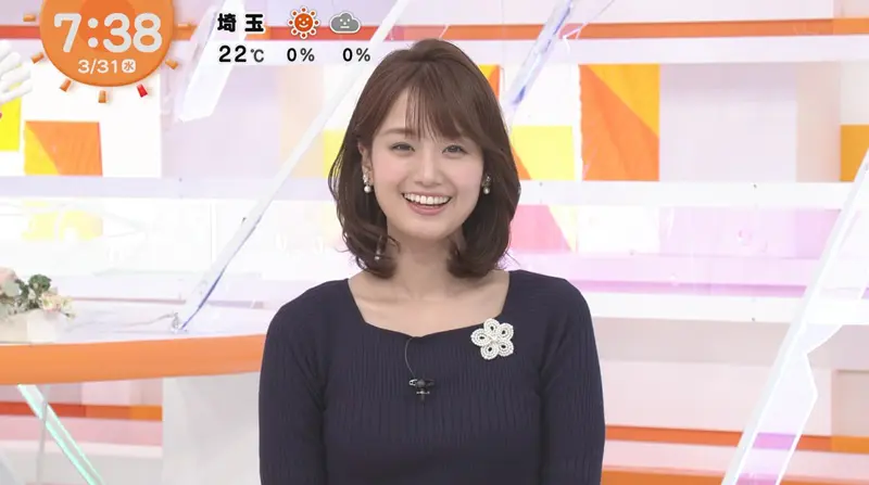 画像 フジめざましテレビの井上清華アナ スマイル チャージ 女性アナウンサー大図鑑